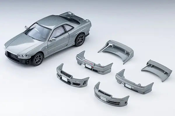 Tomica Limited Vintage Neo 1/64 LV-N353a Nissan Skyline 2Door Sports Coupe 25GT Turbo 2000 w/ Optional Parts Silver