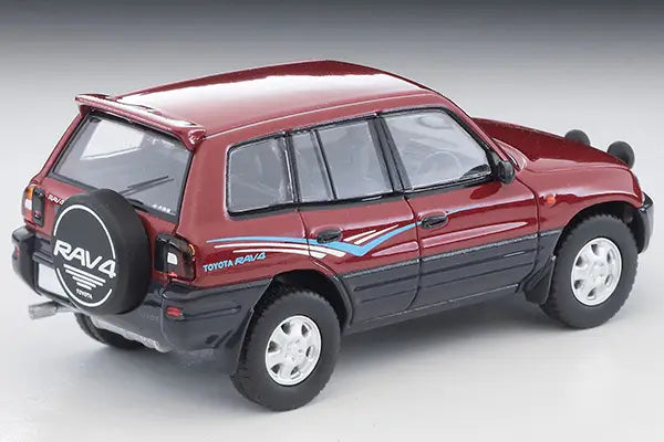 Tomica Limited Vintage Neo 1/64 LV-N354a Toyota RAV4L V 1995 Red & Grey - Damaged Box
