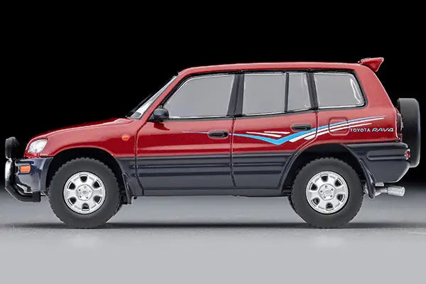 Tomica Limited Vintage Neo 1/64 LV-N354a Toyota RAV4L V 1995 Red & Grey - Damaged Box