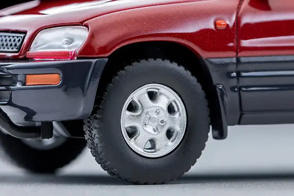 Tomica Limited Vintage Neo 1/64 LV-N354a Toyota RAV4L V 1995 Red & Grey - Damaged Box