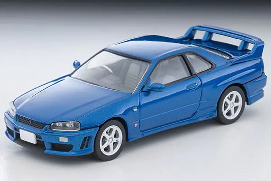 Tomica Limited Vintage Neo 1/64 LV-N353b Nissan Skyline 2Door Sports Coupe 25GT Turbo w/ Optional Parts Blue - Damaged Box
