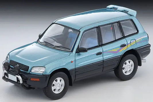 Tomica Limited Vintage Neo 1/64 LV-N354b Toyota RAV4L V 1995 Blue & Grey - Damaged Box