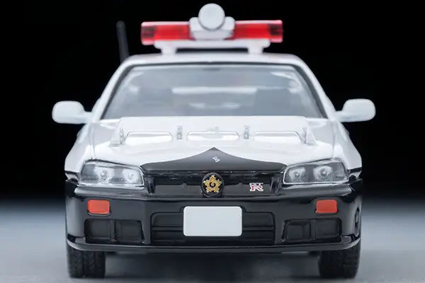 Tomica Limited Vintage Neo 1/64 LV-N366a Nissan Skyline 2-Door Sports Coupe 25GT TURBO Patrol Car (Yamanashi Prefectural Police) Black & White