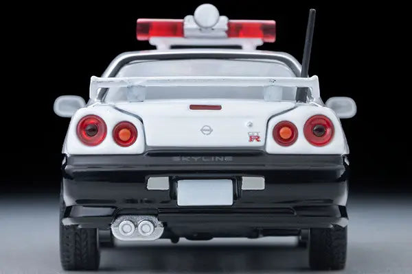 Tomica Limited Vintage Neo 1/64 LV-N366a Nissan Skyline 2-Door Sports Coupe 25GT TURBO Patrol Car (Yamanashi Prefectural Police) Black & White