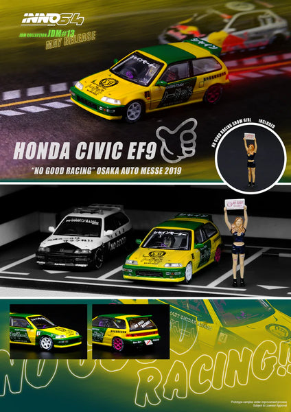 Inno64 1/64 Honda Civic EF9 ''No Good Racing'' Osaka Auto Messe