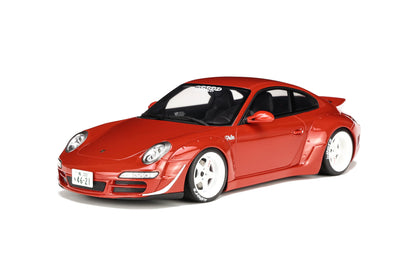*SIGNED* 1/18 GT Spirit Porsche RWB AKA Phila Red (Resin Car Model)