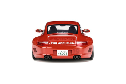 *SIGNED* 1/18 GT Spirit Porsche RWB AKA Phila Red (Resin Car Model)