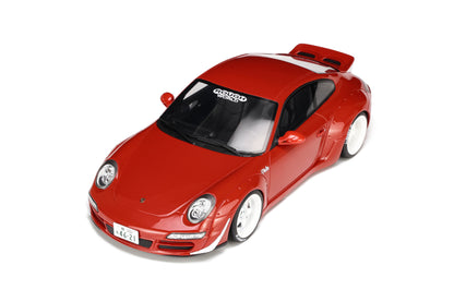 *SIGNED* 1/18 GT Spirit Porsche RWB AKA Phila Red (Resin Car Model)