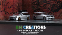 BM Creations 1/64 2002 Subaru Legacy Touring Wagon E-Tune II Silver