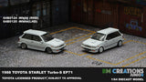 BM Creations Toyota 1988 Starlet Turbo-S (EP71) White RHD