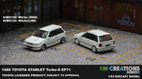 BM Creations Toyota 1988 Starlet Turbo-S (EP71) White RHD