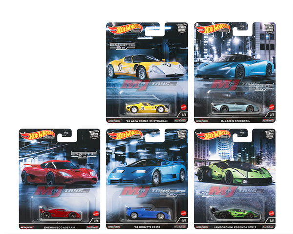 Hot Wheels Car Culture Exotic Envy 2 (Set of 5)