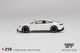 Mini GT 1/64 Mijo Exclusives Porsche Taycan Turbo S White