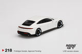 Mini GT 1/64 Mijo Exclusives Porsche Taycan Turbo S White