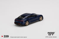 Mini GT 1/64 Mini GT Porsche Taycan Turbo S Gentian Blue Metallic