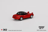 Mini GT 1/64 Mini GT Eunos Roadster Classic Red (RHD) Headlight Up / Soft Top
