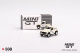 Mini GT 1/64 Land Rover Defender 90 Pickup White