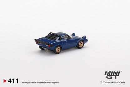 Mini GT 1/64 Lancia Stratos HF Stradale Bleu Vincennes