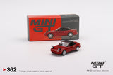 Mini GT 1/64 Mini GT Eunos Roadster Classic Red (RHD) Headlight Up / Soft Top