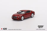 Mini GT 1/64 Bentley Continental GT Speed 2022 Candy Red