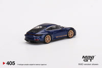 Mini GT 1/64 Porsche 911 (992) GT3 Touring Gentian Blue Metallic