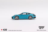 Mini GT 1/64 Porsche 911 (992) Carrera S Miami Blue