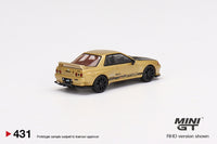 Mini GT 1/64 Top Secret Nissan Skyline GT-R VR32 Top Secret Gold - Japan Exclusive