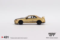Mini GT 1/64 Top Secret Nissan Skyline GT-R VR32 Top Secret Gold - Japan Exclusive