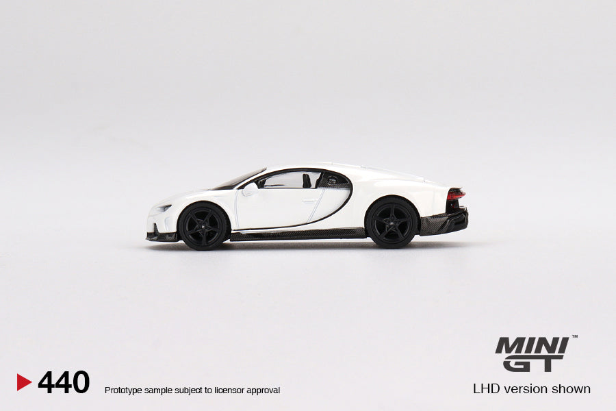 Mini GT 1/64 Bugatti Chiron Super Sport White