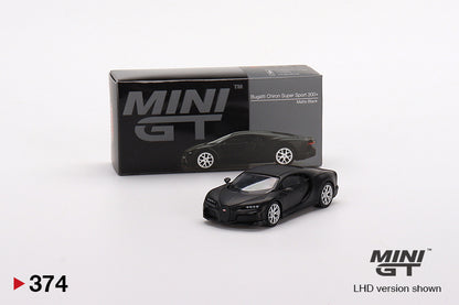 Mini GT 1/64 Bugatti Chiron Super Sport 300+ Matte Black
