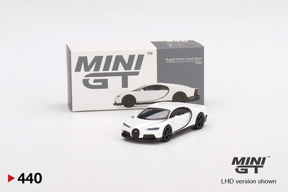 Mini GT 1/64 Bugatti Chiron Super Sport White