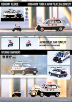 Inno64 Honda City Turbo 2 Japanese Police Car w/ Motocompo