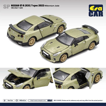 Era Car 1/64 Nissan GT-R (R35) T-spec 2022 Millennium Jade - NS21GTR95
