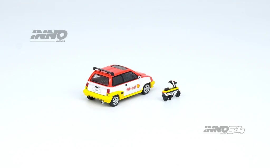 Inno64 1/64 Shell Honda City Turbo II w/ Motocompo