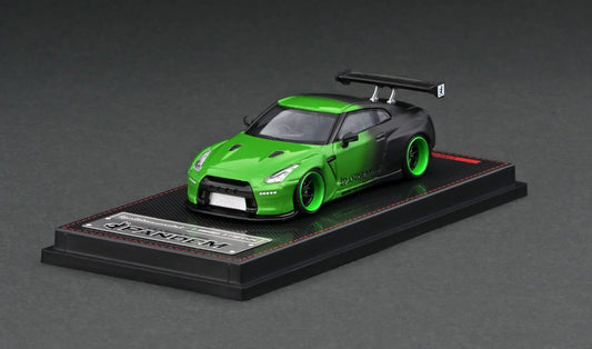 Ignition Model 1/64 Pandem Nissan GT-R R35 Green/Black IG2766