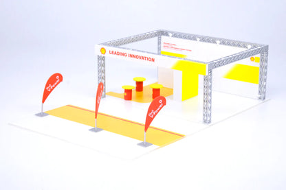 Inno64 1/64 Shell Exhibition Kiosk Diorama (Cars not Included)