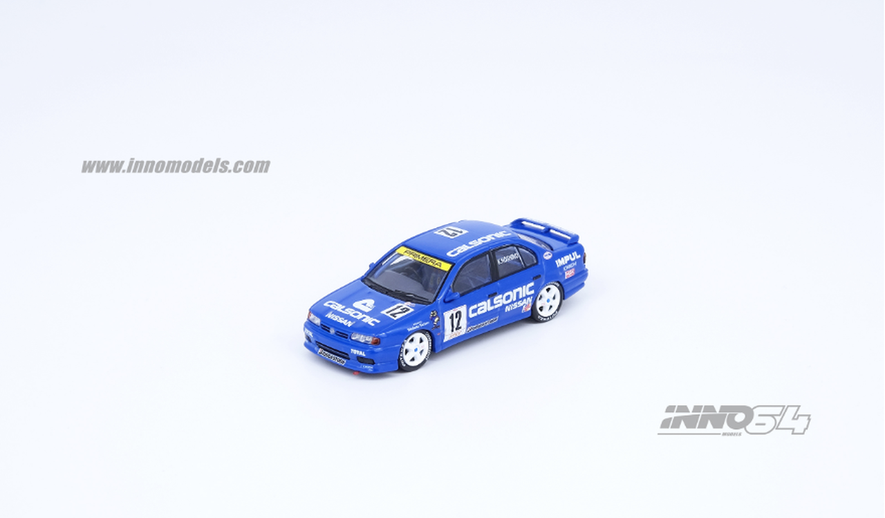 Inno64 1/64 Nissan Primera (P10) #12 JTCC 1994 Calsonic Racing Team Blue