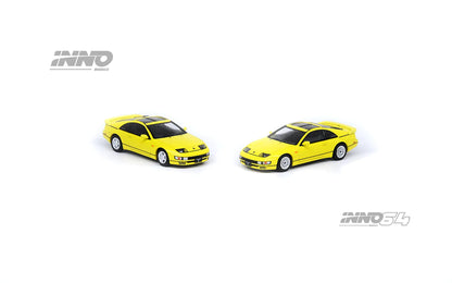 Inno64 1/64 Nissan Fairlady Z (Z32) Yellow Pearlglow w/ Extra Wheels