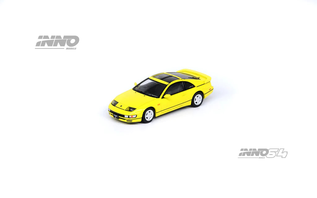 Inno64 1/64 Nissan Fairlady Z (Z32) Yellow Pearlglow w/ Extra Wheels