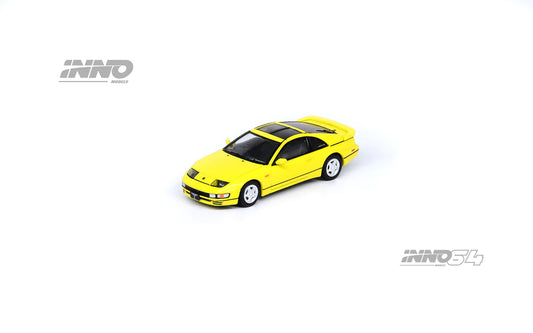 Inno64 1/64 Nissan Fairlady Z (Z32) Yellow Pearlglow w/ Extra Wheels