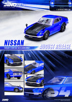 Inno64 1/64 Nissan Fairlady Z 240Z (S30) Blue With Carbon Hood