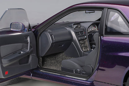 AUTOart 1/18 Nissan Skyline GT-R (R34) V-Spec ll Midnight Purple lll (Composite Model Car)
