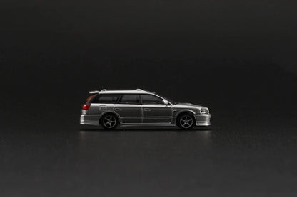 BM Creations 1/64 2002 Subaru Legacy Touring Wagon GT-B E-Tune II Silver