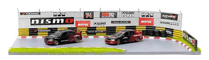1/64 American Diorama Racetrack Diorama w/ Advan Yokohama Stickers