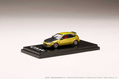 Hobby Japan Honda Civic (EG6) Yellow Metallic Mesh Wheels