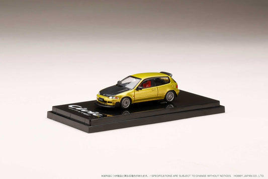 Hobby Japan Honda Civic (EG6) Yellow Metallic Mesh Wheels