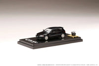 Hobby Japan 1/64 Honda Civic (EG6) SiR-S Granada Black Pearl w/ Engine Display Model