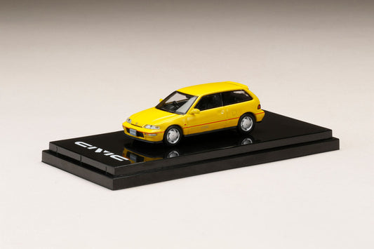 Hobby Japan 1/64 Honda Civic (EF9) SiR Ⅱ Customized Color Yellow