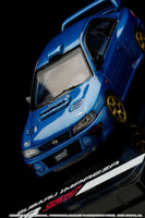 Hobby Japan 1/64 Subaru Impreza 22B STi Version (GC8) Rally Base Car Sonic Blue Mica