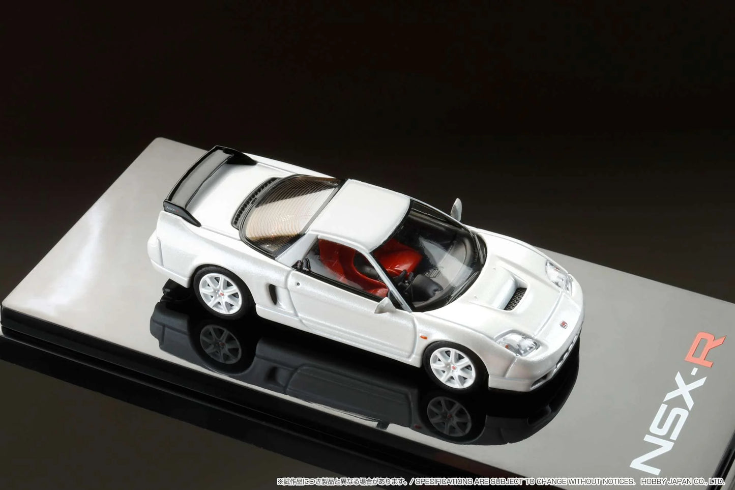 Hobby Japan 1/64 Honda NSX-R (NA2) w/ Genuine Seats Display Model PEARL WHITE